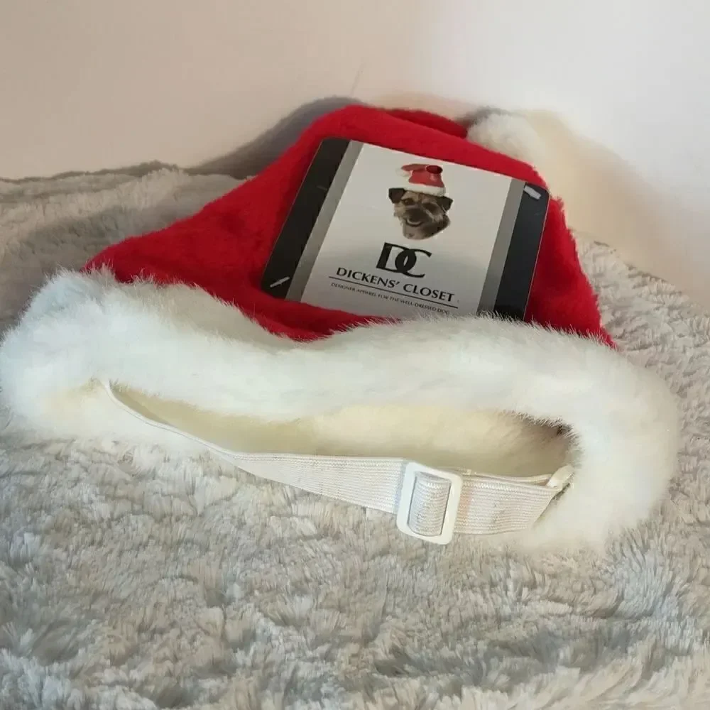 Plush Puppies Dickens Closet Dog Santa Hat